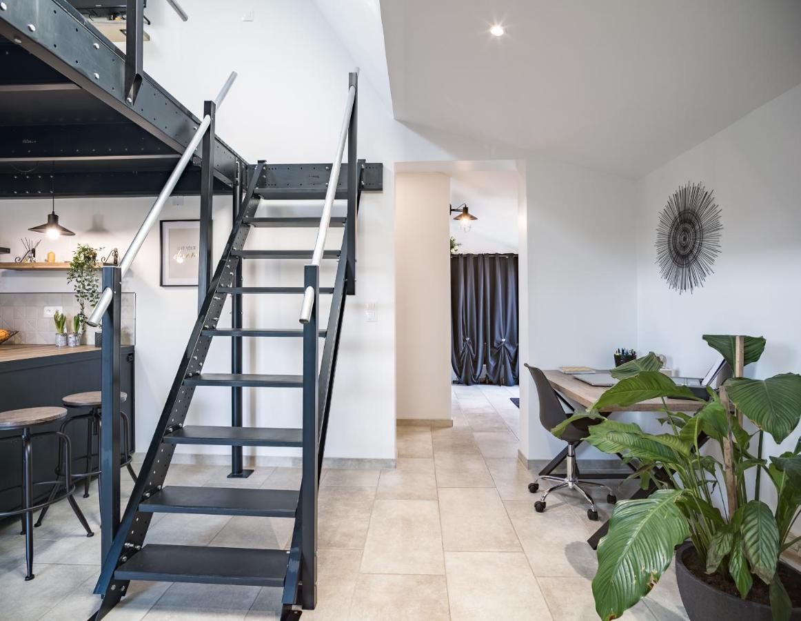 Loft Avec Jardin Et Parking Prive Apartment Troyes Exterior photo